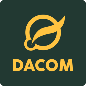 dacom logo green rounded